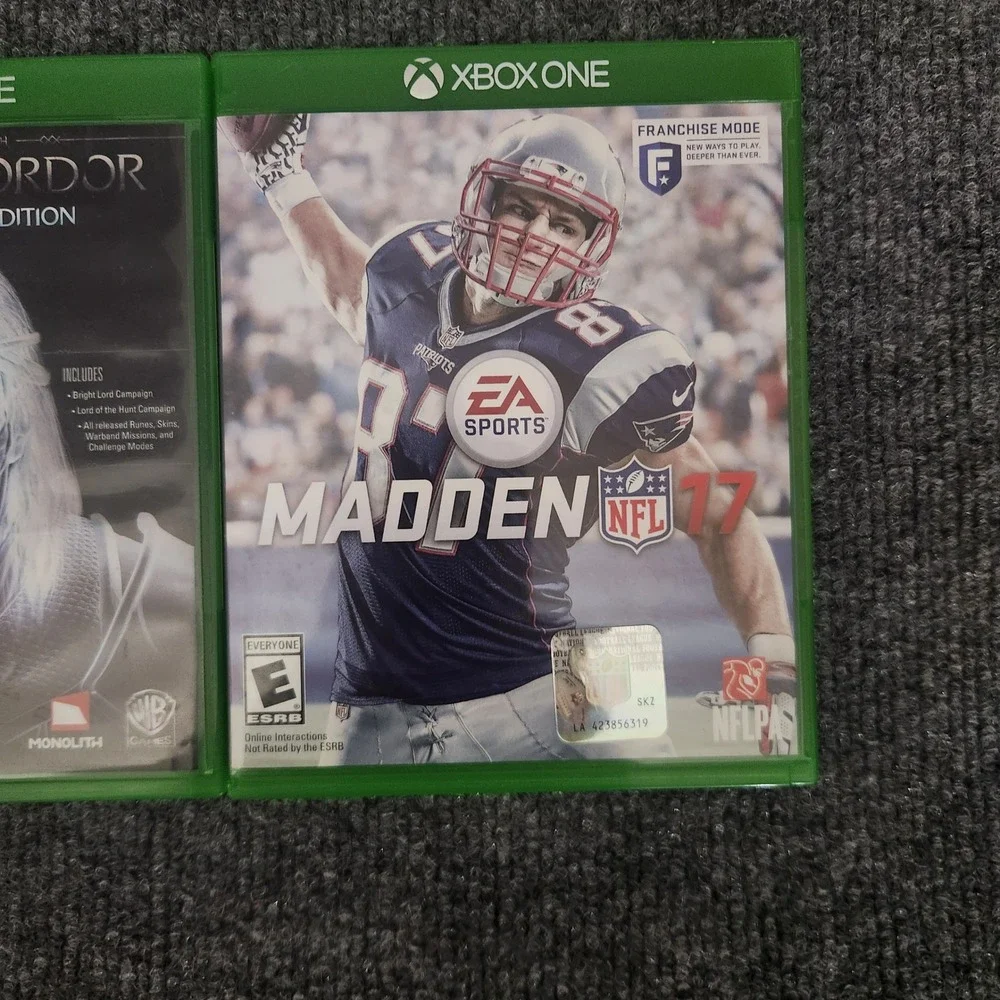 Xbox One Game Lot Madden NFL 15 17 Middle-earth Shadow of Mordor GOTY Bundle